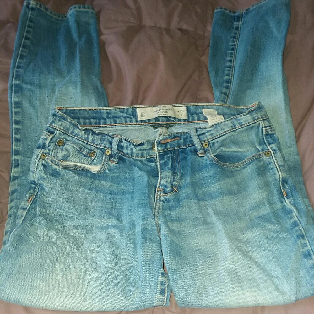 Abercrombie and Fitch lightwash jeans